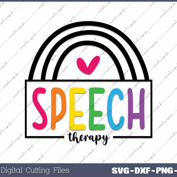 Speech Therapy Speech Language Pathologist SVG PNG Cutting Printable Files