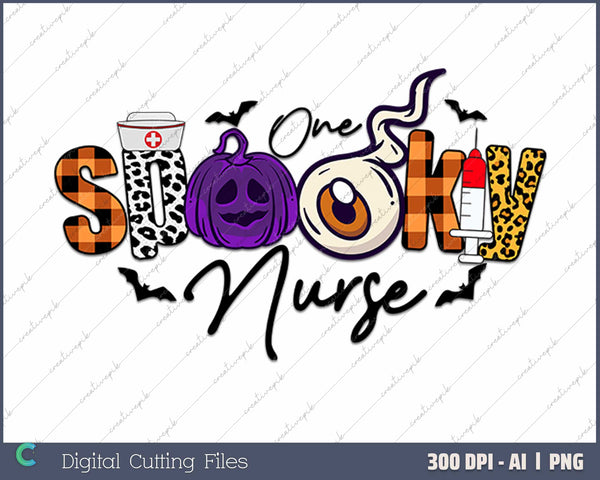 Spooky Nurse Halloween Nursing Ghost National Nurses Day 