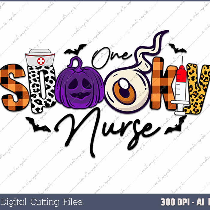 Spooky Nurse Halloween Nursing Ghost National Nurses Day 