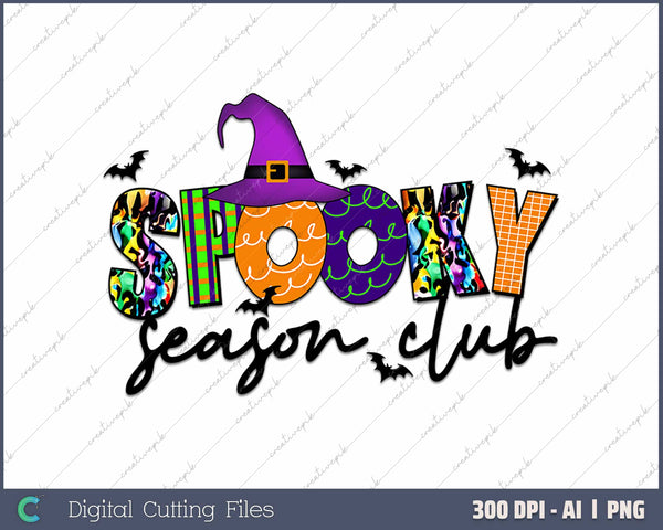 Spooky Season Club Funny Hot Halloween Scary Season Lovers