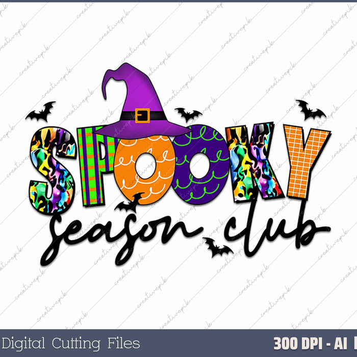 Spooky Season Club Funny Hot Halloween Scary Season Lovers