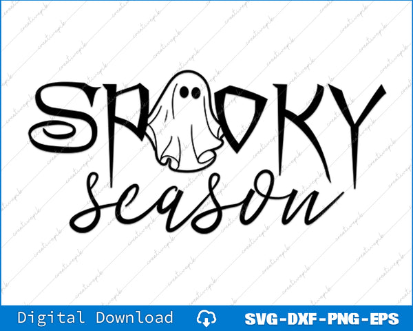 Spooky Season Happy Halloween Spooky Vibes Svg Png Cutting File