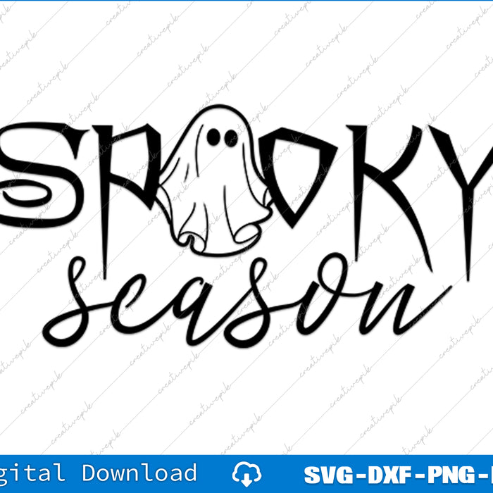 Spooky Season Happy Halloween Spooky Vibes Svg Png Cutting File