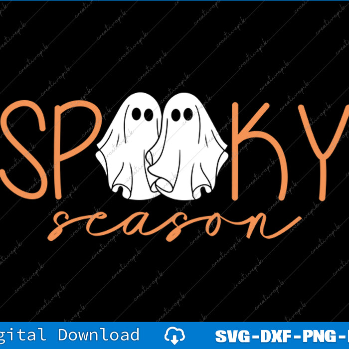 Spooky Season Spooky Vibes Happy Halloween Svg Png Cutting File