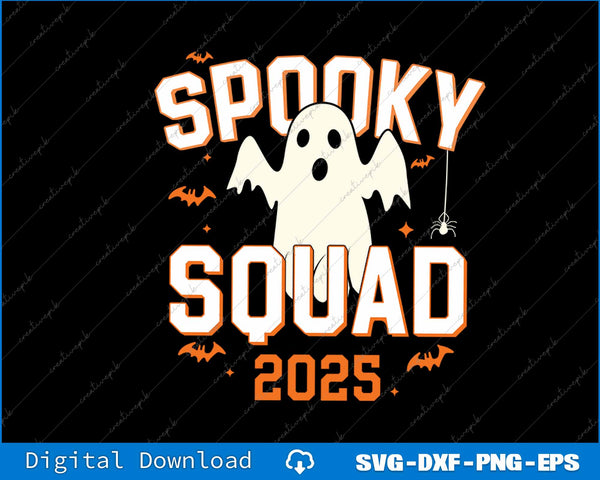 Spooky Squad 2025 Halloween PNG Cutting Printable File