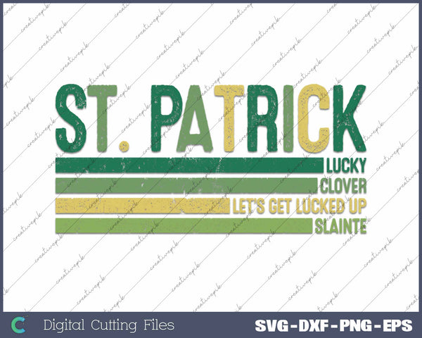 St Patrick's Day Lucky Charm SVG PNG Cutting Printable Files