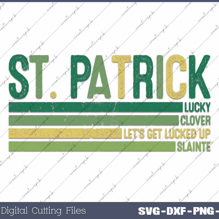 St Patrick's Day Lucky Charm SVG PNG Cutting Printable Files