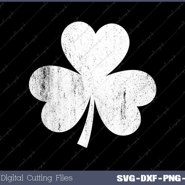 St Patrick’s Day Lucky Shamrock Clover SVG PNG Cutting Printable Files