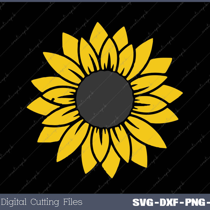 Sunflower SVG PNG Cutting Printable Files