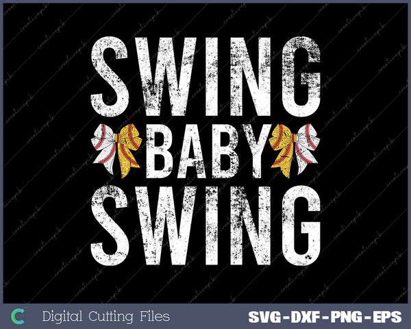 Swing Baby Swing Mom Of Both SVG PNG Cutting Printable Files