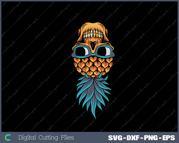 Swinging Pineapple Skull Funny Upside Down Pineapple Swinger