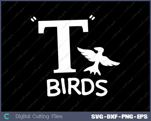 T Birds Retro SVG PNG Cutting Printable Files