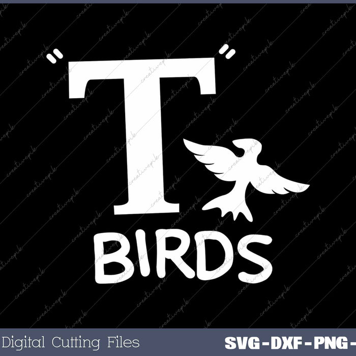 T Birds Retro SVG PNG Cutting Printable Files