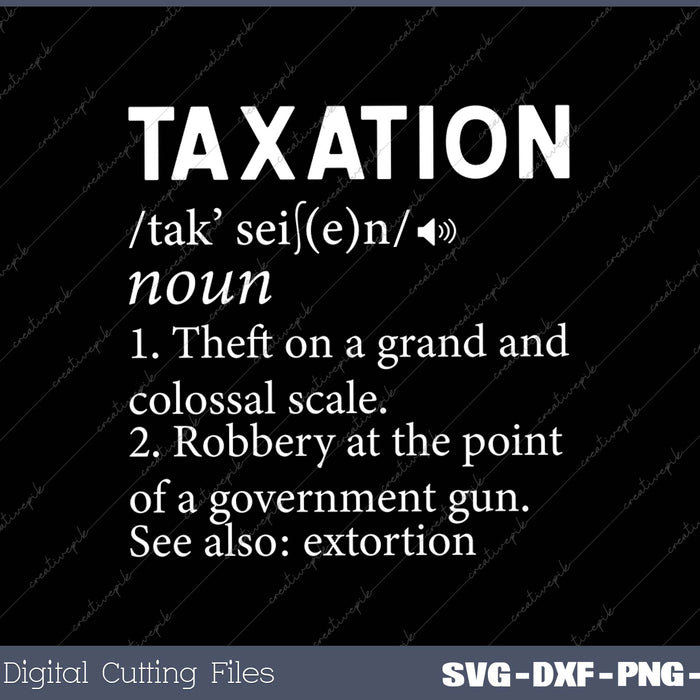 Taxation Is Theft Libertarian Funny Tax Day Gifts Definition 