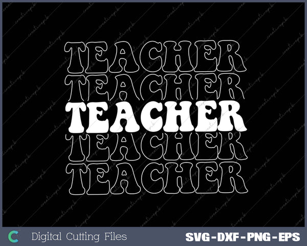 Teacher Echo Back to School SVG PNG Cutting Printable Files