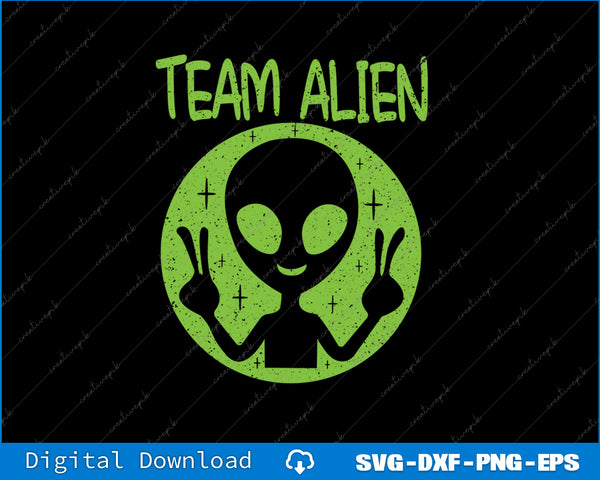 Green alien logo with 'Team Alien' text on a black background