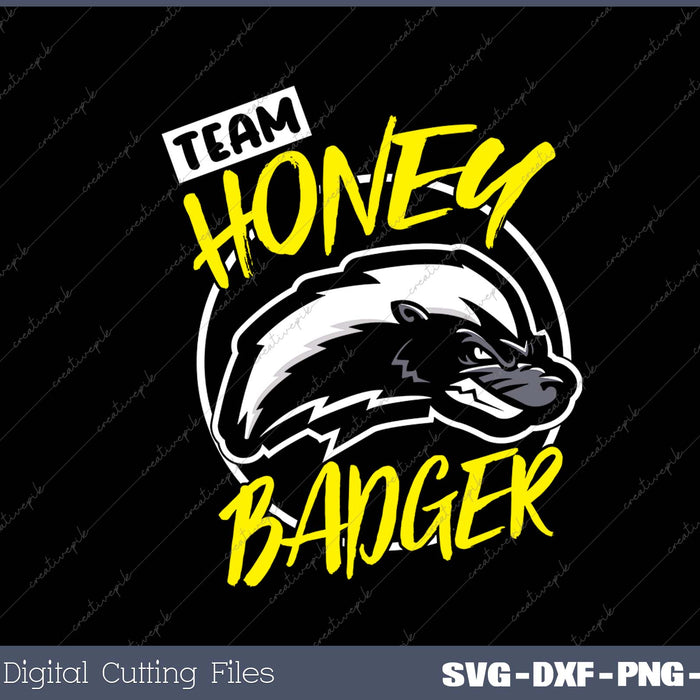 Team Honey Badger Forest Animal Squad Funny Boys Girls Gift