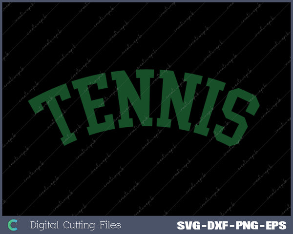 Tennis Club Vintage Athletic SVG PNG Cutting Printable Files