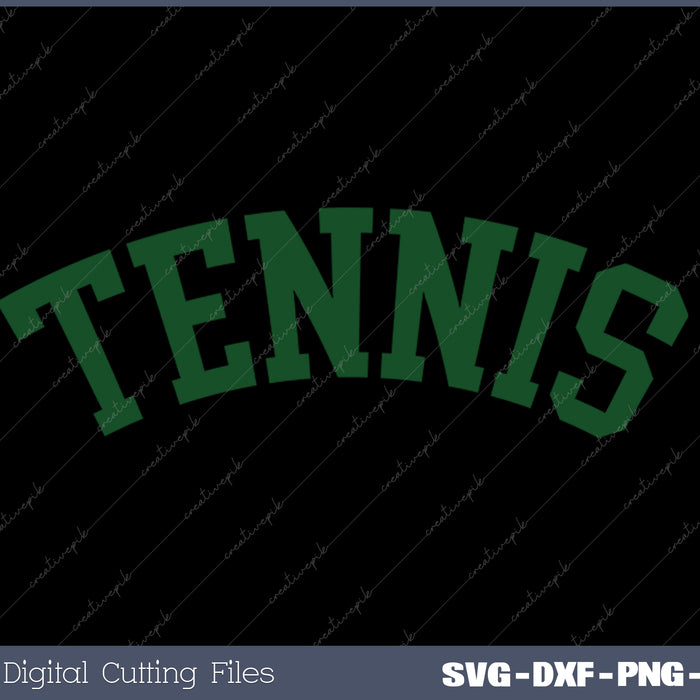Tennis Club Vintage Athletic SVG PNG Cutting Printable Files