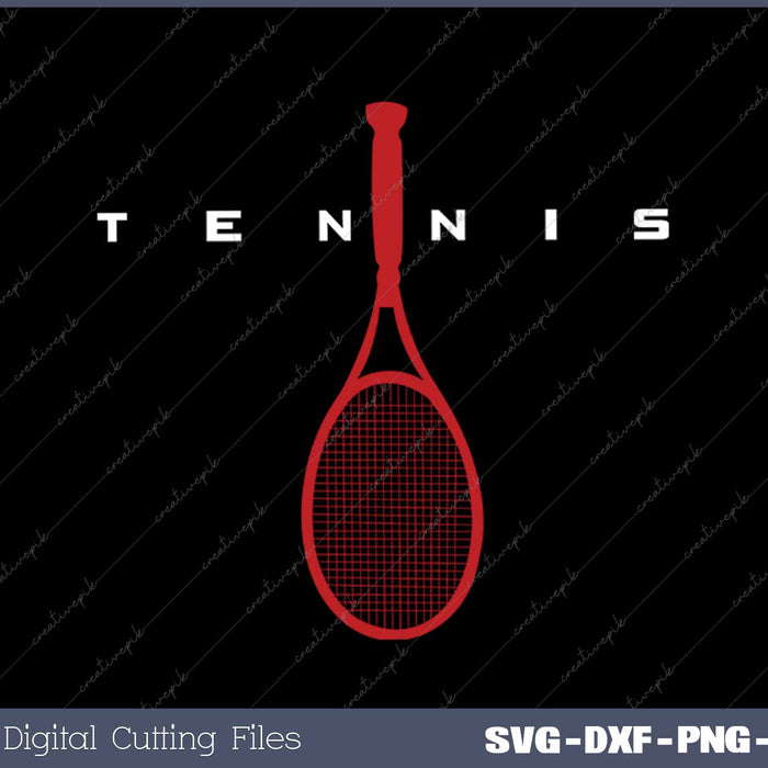 Tennis bat SVG PNG Cutting Printable Files