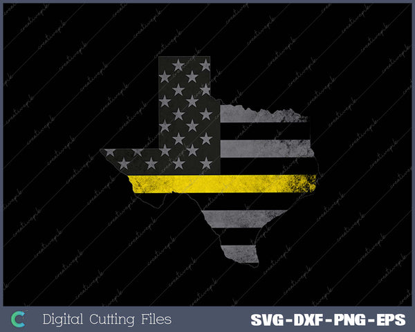 Texas 911 Emergency Dispatcher SVG PNG Cutting Printable Files