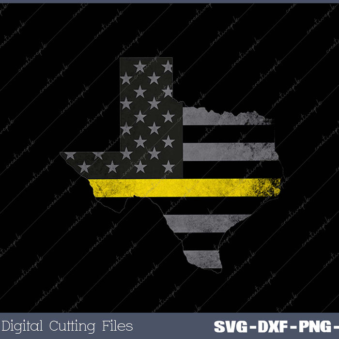 Texas 911 Emergency Dispatcher SVG PNG Cutting Printable Files