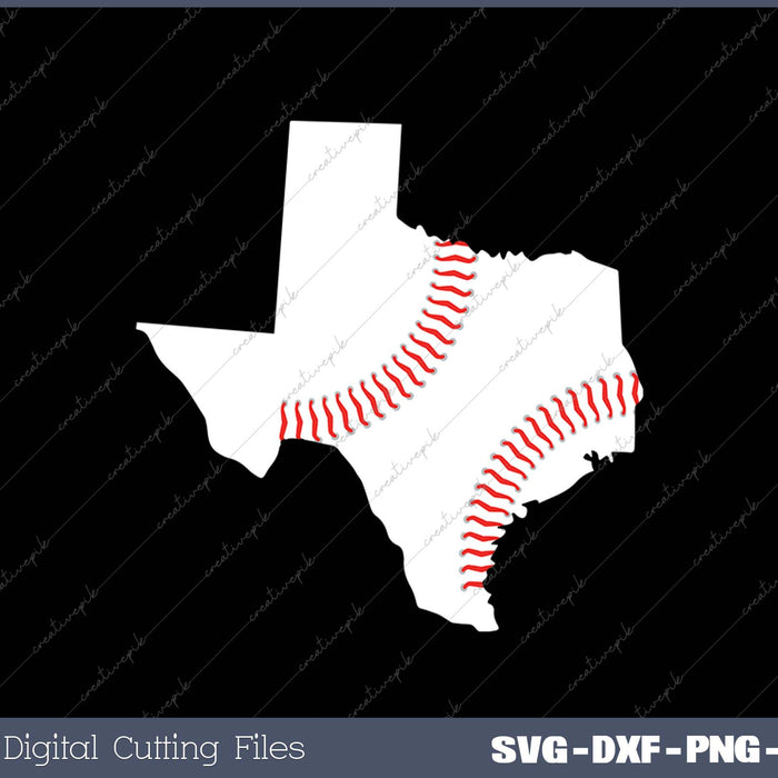 Texas Baseball State funny Texas Baseball SVG PNG Cutting Printable Files