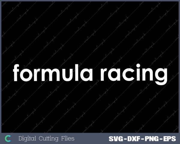 Text Only Formula Racing