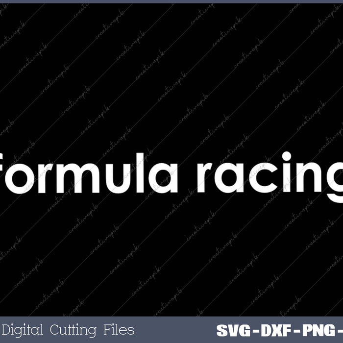 Text Only Formula Racing