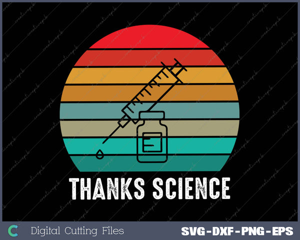 With Thanks Science SVG PNG Ai Cutting Printable Files