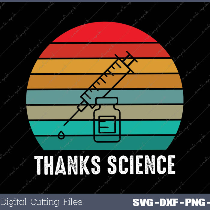 With Thanks Science SVG PNG Ai Cutting Printable Files