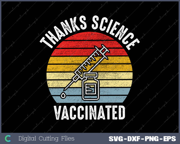 Thanks Science Pro Vaccine Vaccination Retro Vintage 
