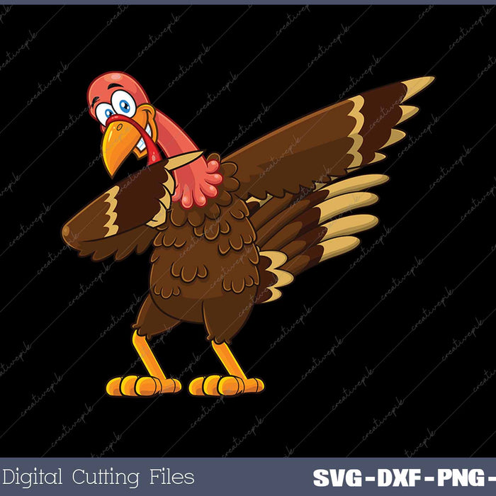 Thanksgiving Day Dabbing Turkey Pilgrim Costume Funny Dab