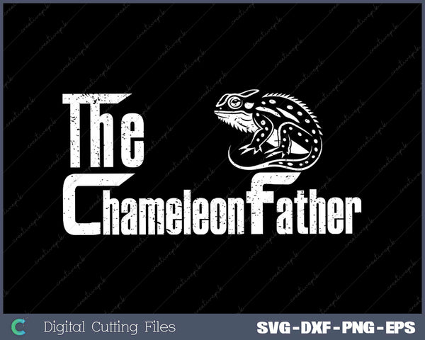 The Chameleonfather SVG PNG Cutting Printable Files