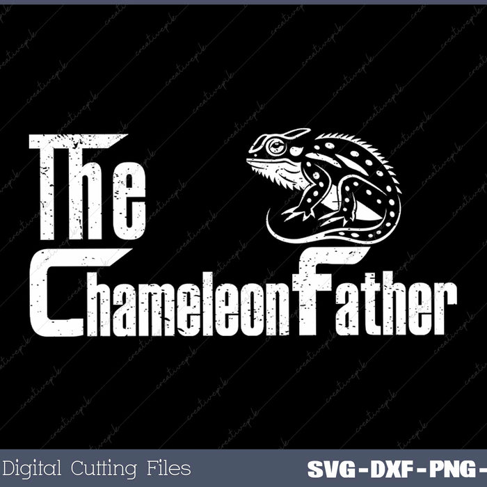 The Chameleonfather SVG PNG Cutting Printable Files