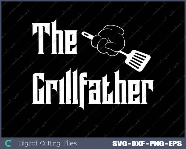 The Grillfather Funny Dad Grandpa Grilling BBQ