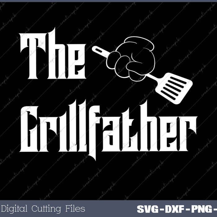 The Grillfather Funny Dad Grandpa Grilling BBQ