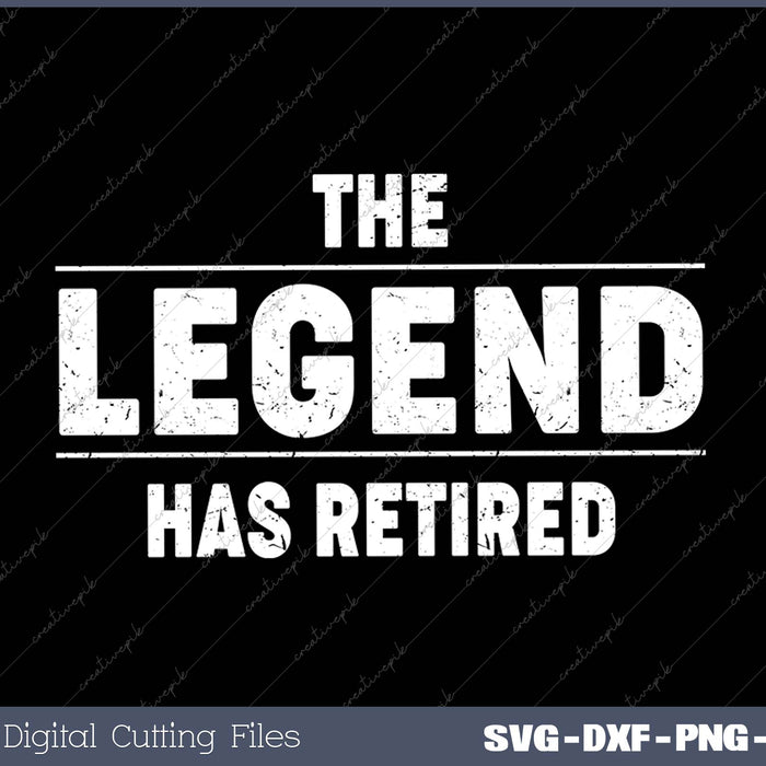 The Legend Has Retired Funny Retirement Gift 