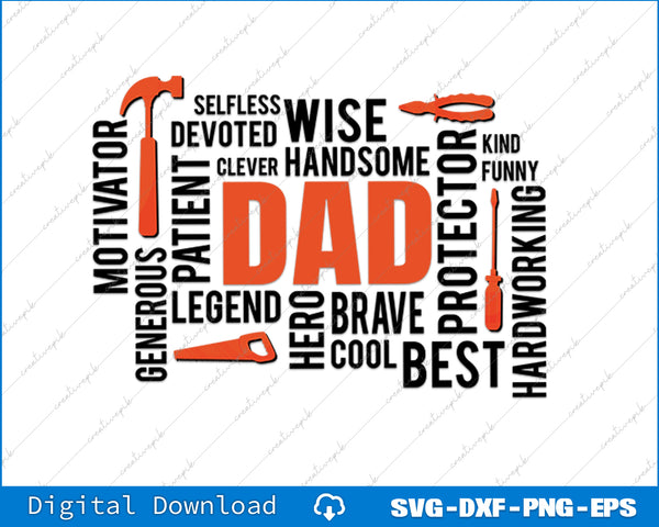 The Man The Myth Daddy The Legend SVG PNG Cutting Printable Files