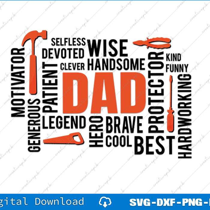 The Man The Myth Daddy The Legend SVG PNG Cutting Printable Files