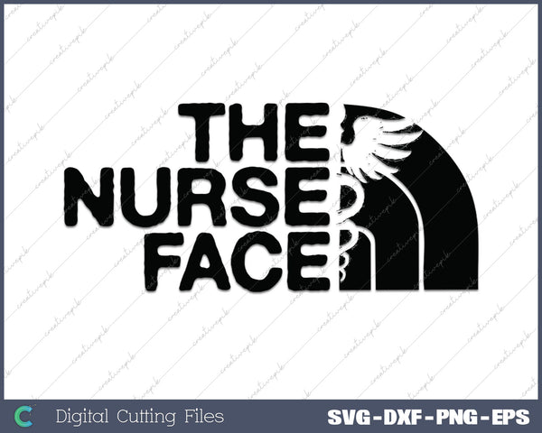 The Nurse Face SVG PNG Cutting Printable Files