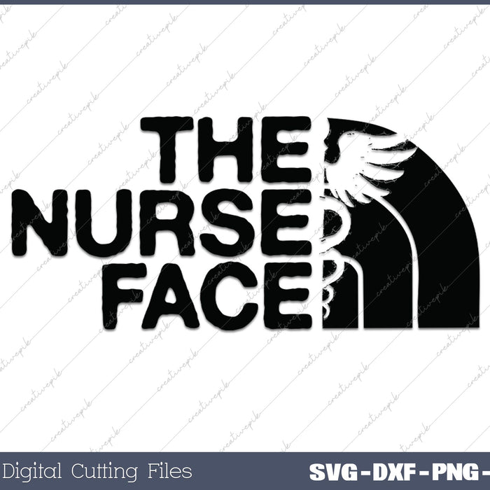 The Nurse Face SVG PNG Cutting Printable Files