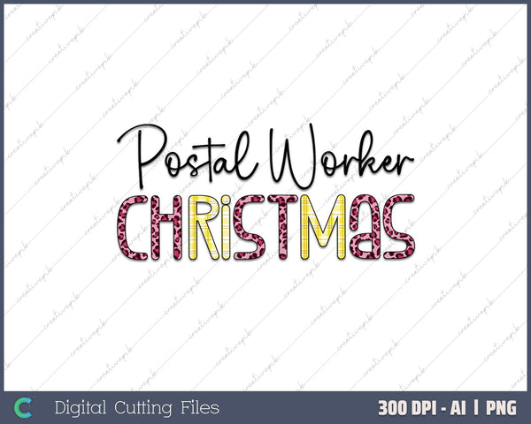 The Postal Worker Elf Christmas Elf Costume AI PNG Sublimation File