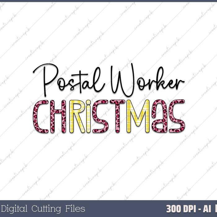 The Postal Worker Elf Christmas Elf Costume AI PNG Sublimation File