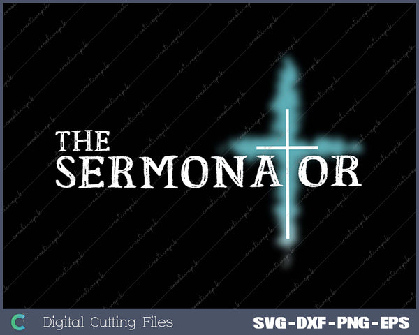 The Sermonator Pastor Appreciation Christian Cross Fun Gift 