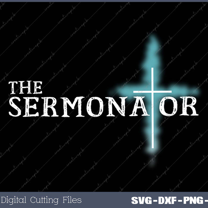 The Sermonator Pastor Appreciation Christian Cross Fun Gift 