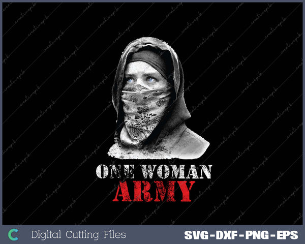 The Walking Dead One Woman Army SVG PNG Cutting Printable Files