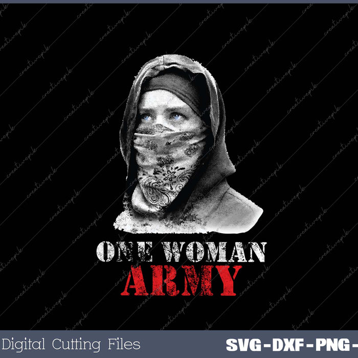 The Walking Dead One Woman Army SVG PNG Cutting Printable Files