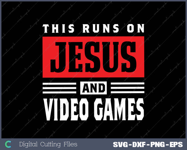 This Boy Runs On Jesus And Wrestling Christian SVG PNG Cutting Printable Files