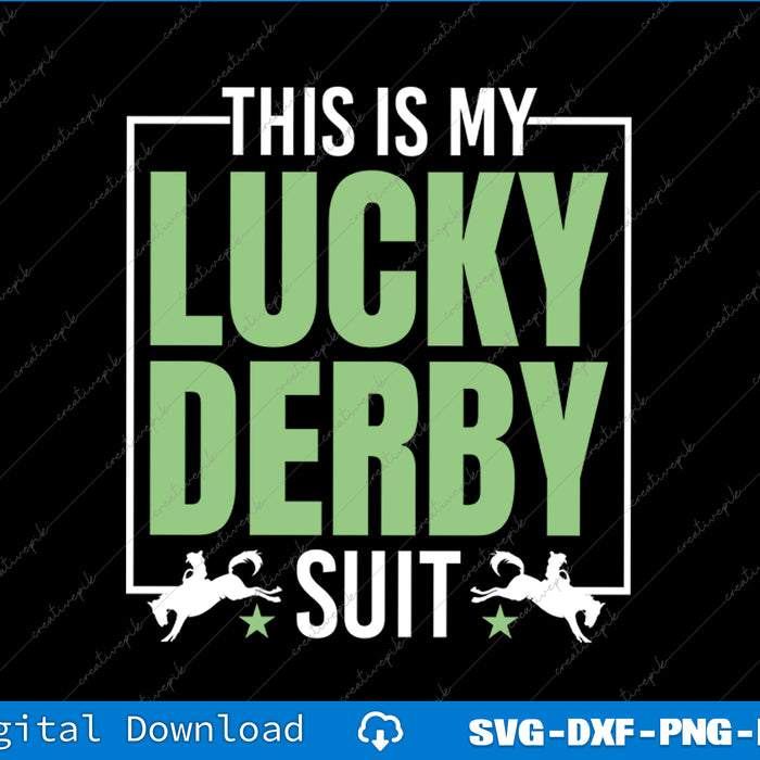 This Is My Lucky Funny Derby Day Lover Horse Racing Horseman SVG File